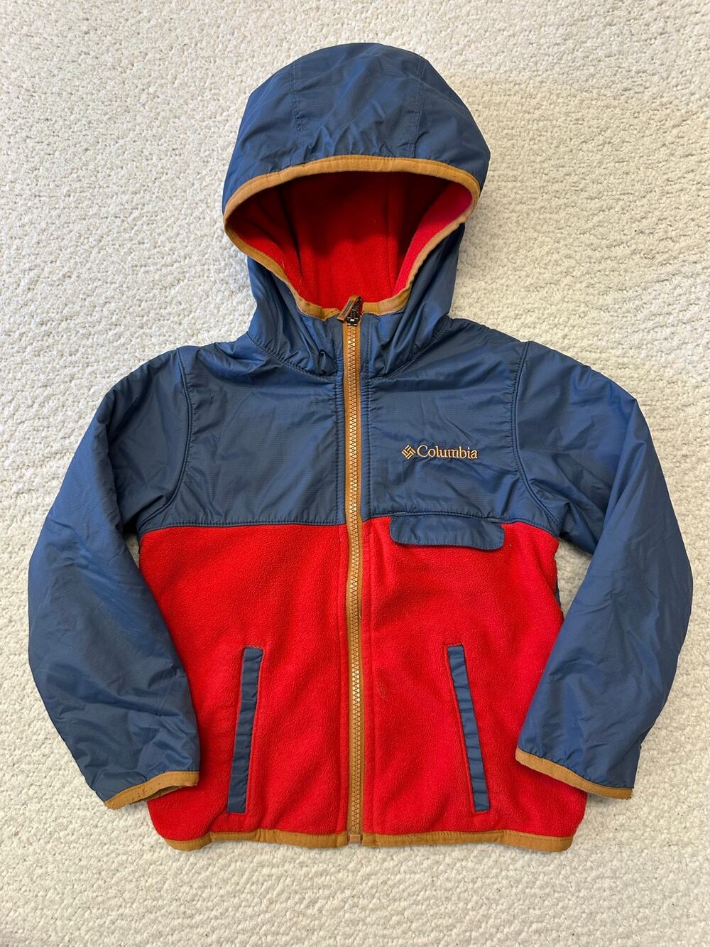 Columbia Boys Fleece Lined Hooded Jacket Size XXS